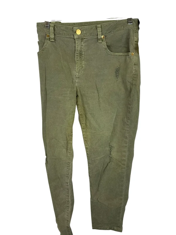 Hipster Skinny Men's JeansJeans Designer By Michael Kors In Green, Size: 12