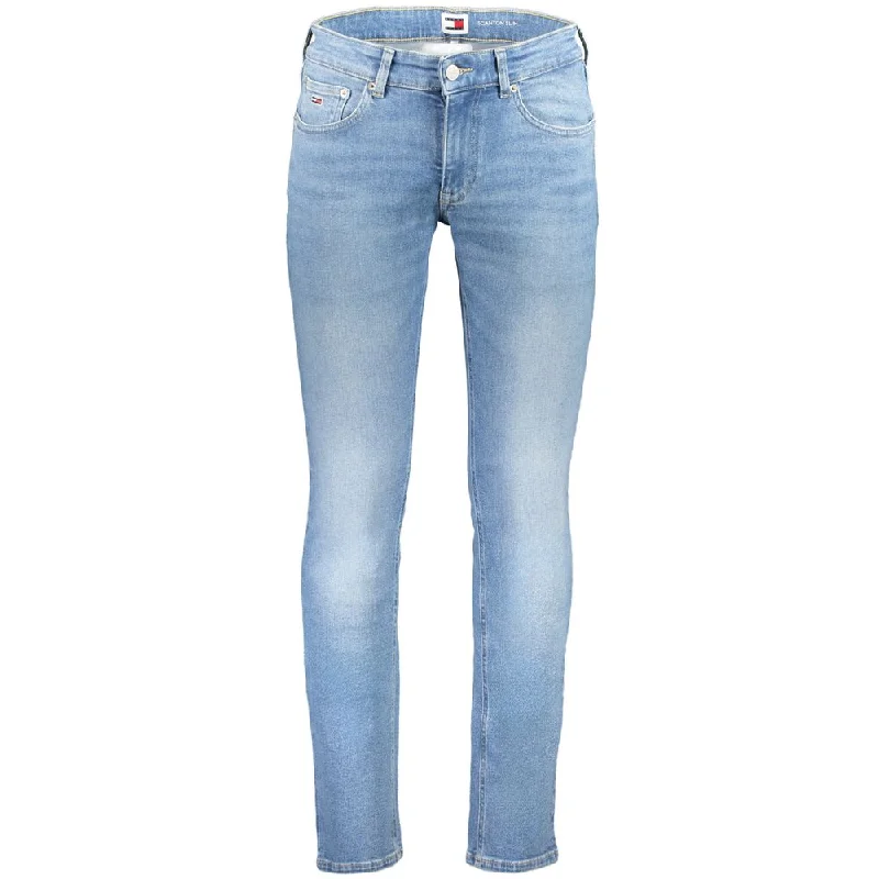 Men's Jeans with EmbroideryTommy Hilfiger blue Cotton Jeans & Men's Pant