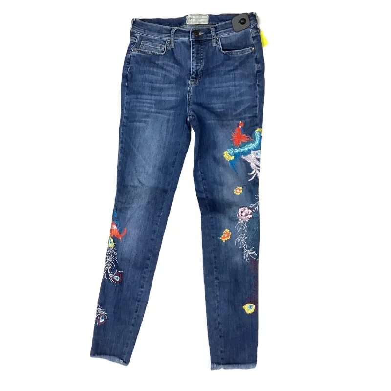 Baggy Cargo Men's JeansJeans Designer By Free People In Blue Denim, Size: 0