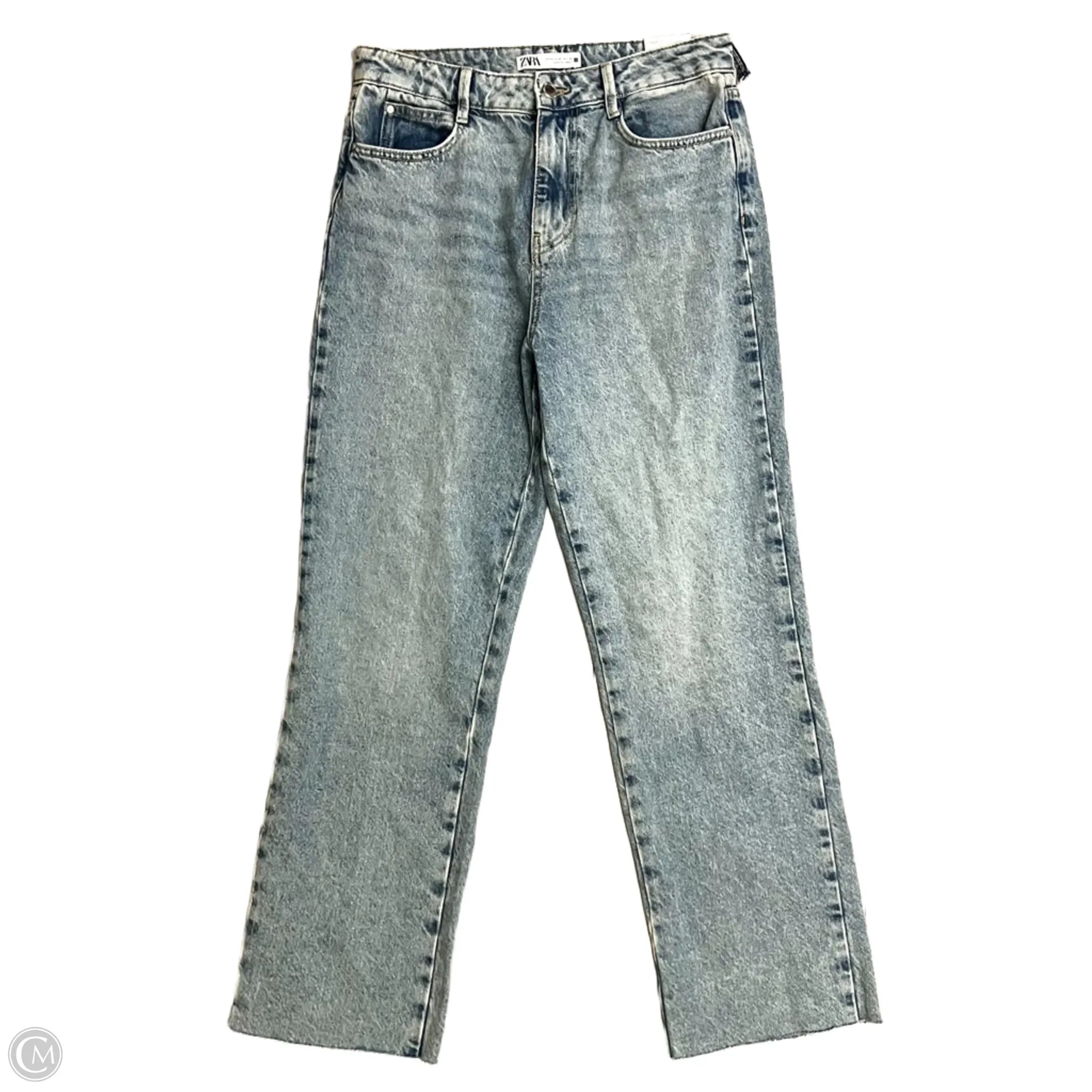Authentic Raw Denim Men's JeansJeans Straight By Zara In Blue Denim, Size: 8