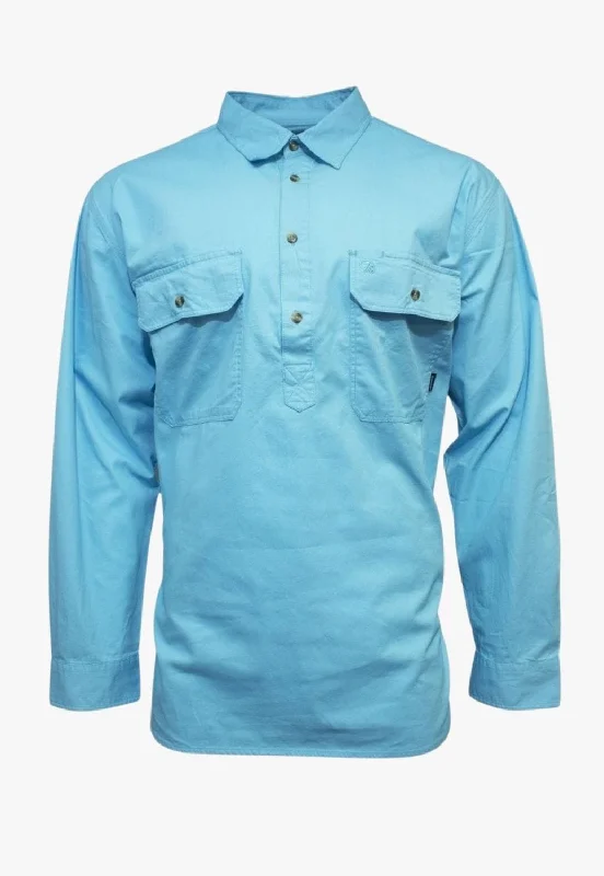 Men's Patterned Button-Down Shirts for Added InterestSwanndri Mens Bendigo Closed Front Work Shirt Men's Patterned Button-Down Shirts for Added InterestSwanndri Mens Bendigo Closed Front Work Shirt
