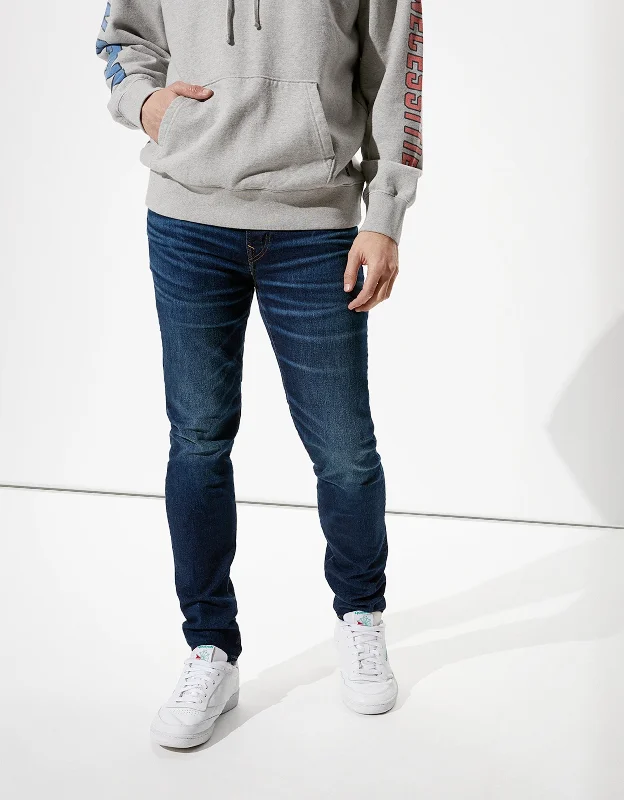 Dark Indigo Men's JeansAE AirFlex+ Athletic Skinny Jean