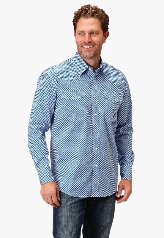 Men's Machine-Washable Shirts for ConvenienceRoper Mens Amarillo Collection Long Sleeve Shirt Men's Machine-Washable Shirts for ConvenienceRoper Mens Amarillo Collection Long Sleeve Shirt