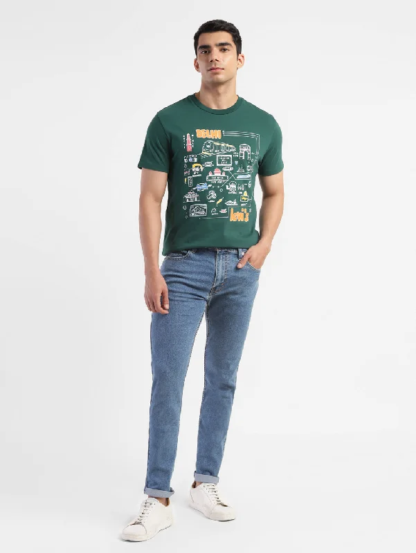 Men's Shirts with Embellished SleevesMen's Graphic Print Slim Fit T-shirt