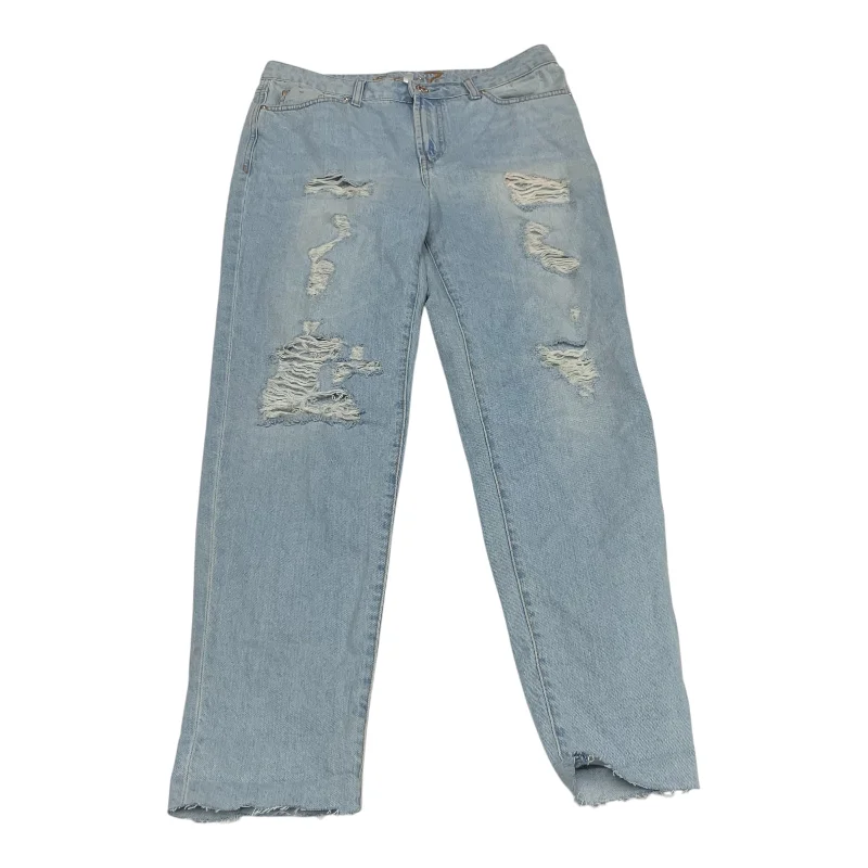 Men's Ripped JeansJeans Designer By 7 For All Mankind In Blue Denim, Size: 8