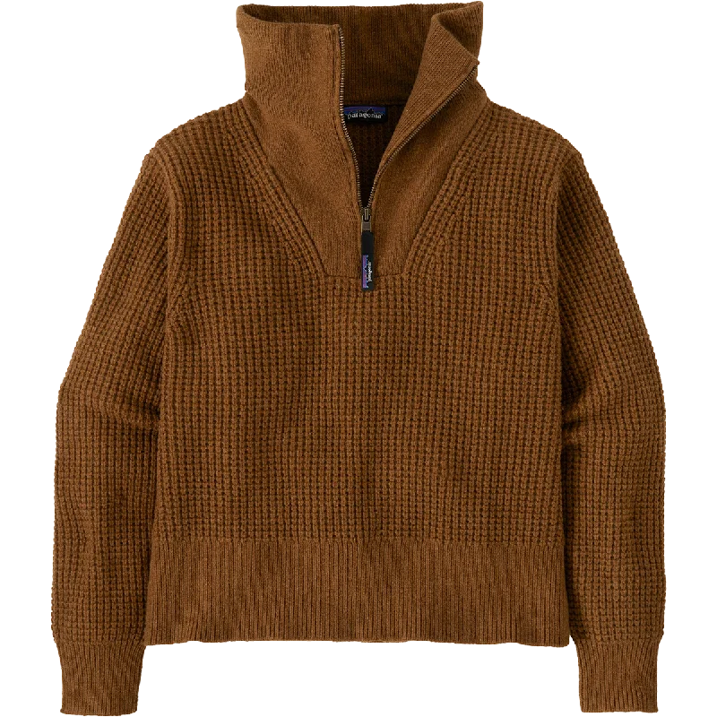 Men's Sweaters with Elastic CuffsWomen's Recycled Wool 1/4 Zip