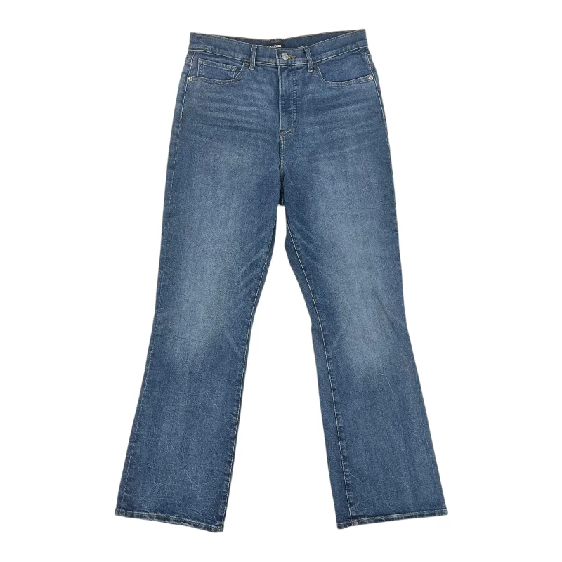 Men's Jeans with Fashionable RipsJeans Boot Cut By Express In Blue Denim, Size:10