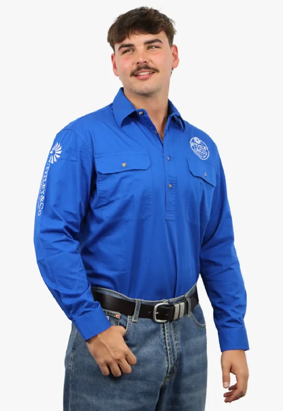 Men's Denim Shirts for a Rugged LookW. Titley & Co Mens Closed Front Work Shirt