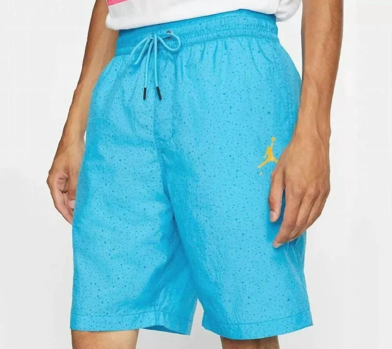 Men's Patterned Bermuda Shorts for FunMen's Cement Poolside Shorts In Light Blue Fury/ University Gold Men's Patterned Bermuda Shorts for FunMen's Cement Poolside Shorts In Light Blue Fury/ University Gold