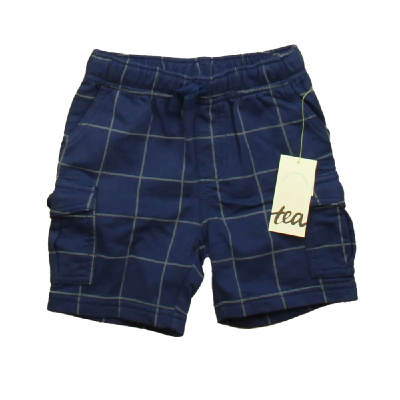Flexible and Stretchy Men's Yoga and Athletic ShortsTea Boys Blue Windowpane Shorts