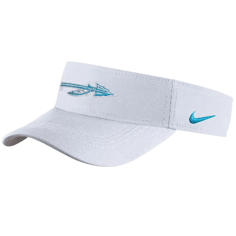 Waterproof Fishing HatsNike Turquoise Spear Dri-fit Adjustable Visor - White