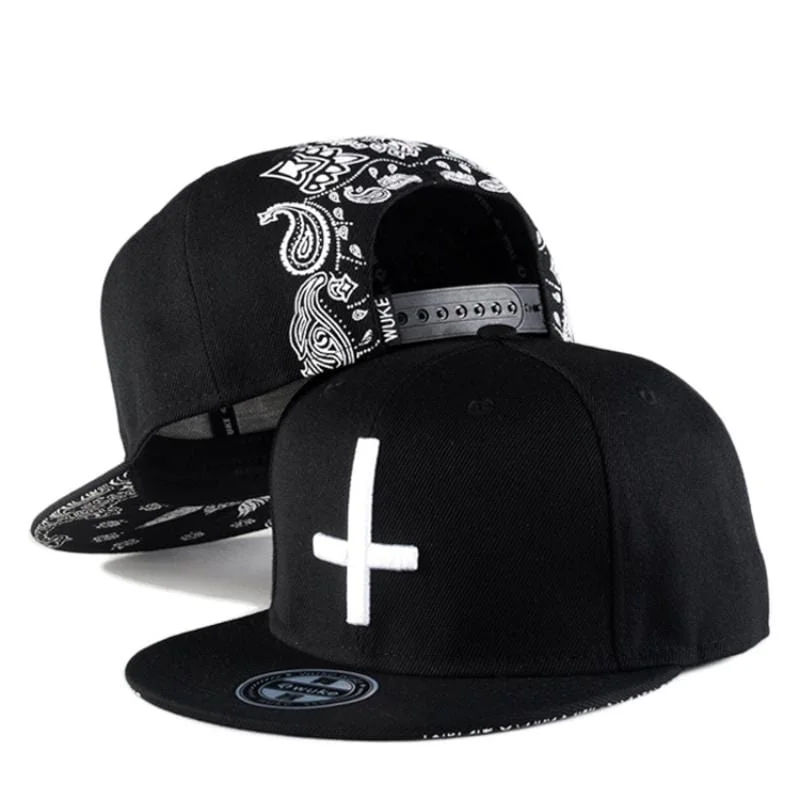 Waterproof Fishing HatsMen's Hip-pop Cross Baseball Caps