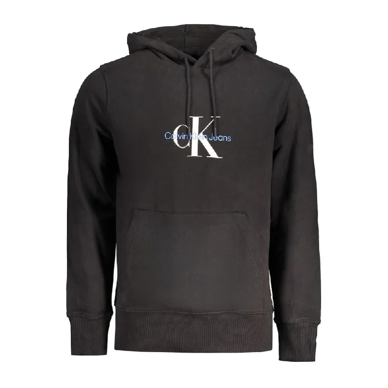 Men's Sweaters with Contrast TrimCalvin Klein Black Cotton Men's Sweater