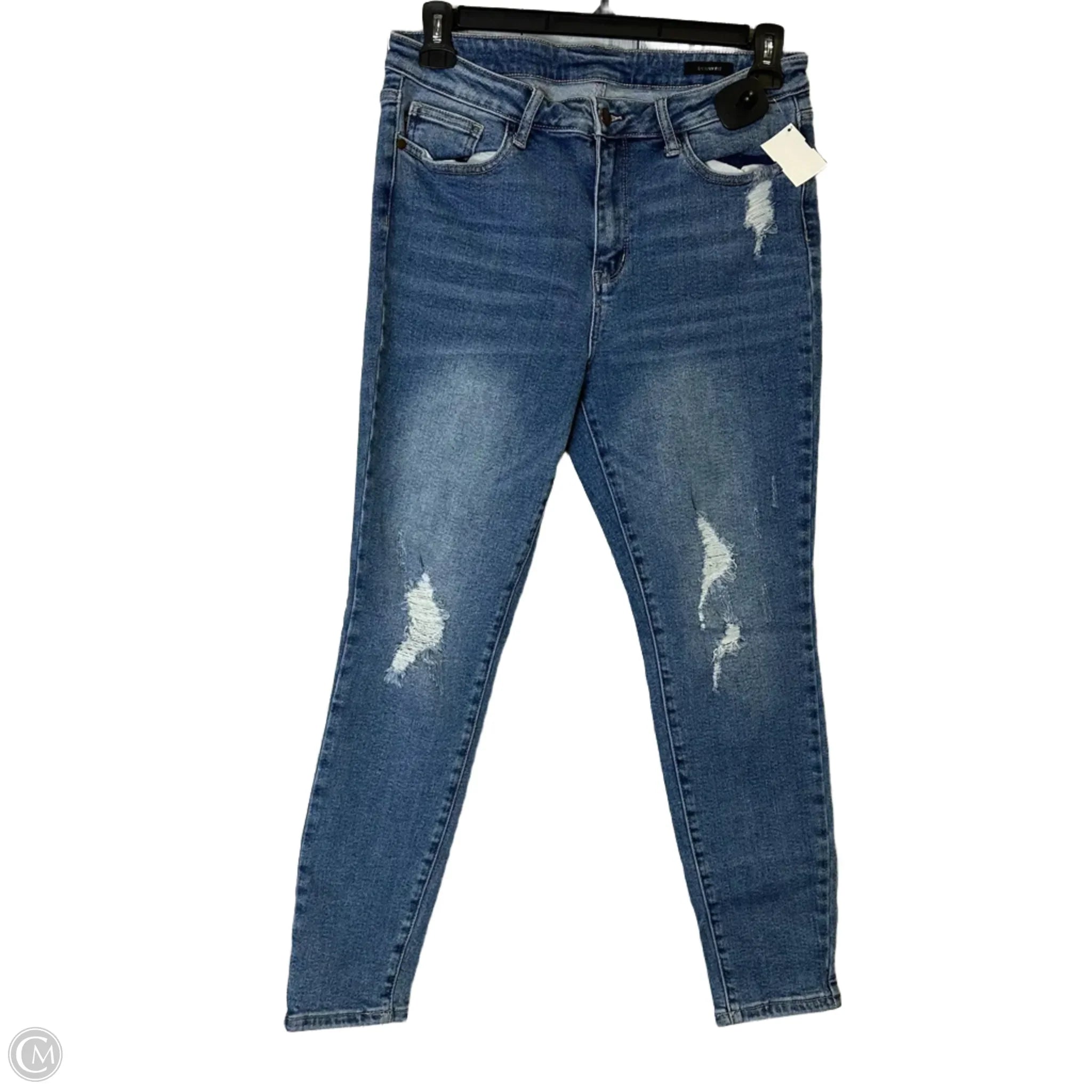 Authentic Men's Denim JeansJeans Skinny By Judy Blue In Blue Denim, Size: 12
