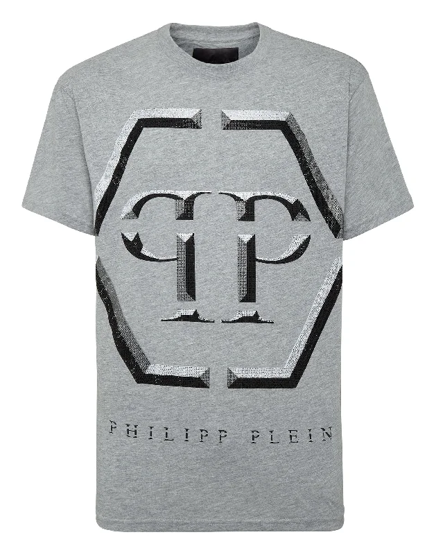 Men's Shirts with Short PlacketsT-shirt Round Neck SS