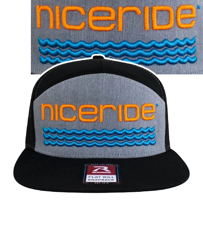 High-Quality Beanies"On The Water - 3D Center" 7 Panel Trucker Snapback Cap For Men And Women High-Quality Beanies"On The Water - 3D Center" 7 Panel Trucker Snapback Cap For Men And Women