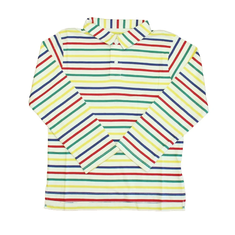 Men's Smart Casual Shirts for Business Casual SettingsClassic Prep Boys Adirondack Multistripe Rugby Shirt Size: 6-14 Years Men's Smart Casual Shirts for Business Casual SettingsClassic Prep Boys Adirondack Multistripe Rugby Shirt Size: 6-14 Years