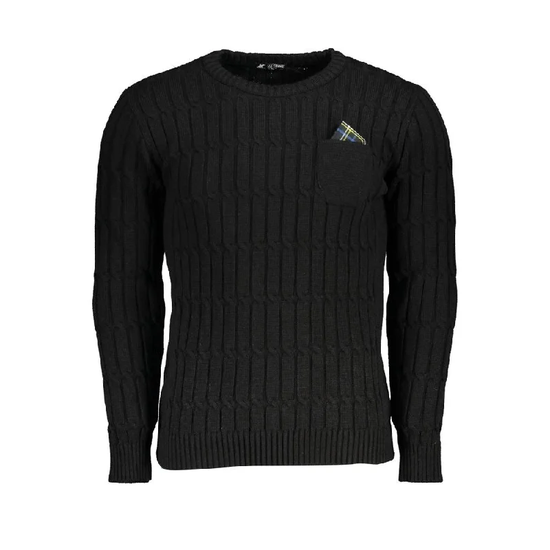 Chic Men's Cashmere SweatersU.S. Grand Polo Twisted Crew Neck Sweater with Contrast Men's Details Chic Men's Cashmere SweatersU.S. Grand Polo Twisted Crew Neck Sweater with Contrast Men's Details