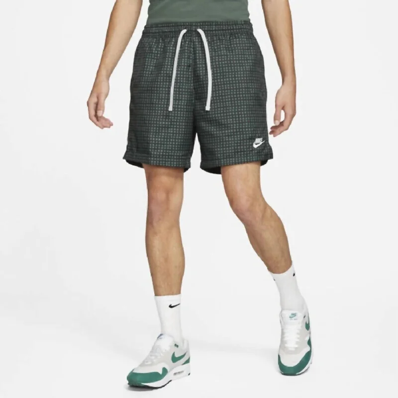 Men's Quick-Dry Swim and Beachwear ShortsMen's Retro Grid Woven Shorts In Galactic Jade Men's Quick-Dry Swim and Beachwear ShortsMen's Retro Grid Woven Shorts In Galactic Jade