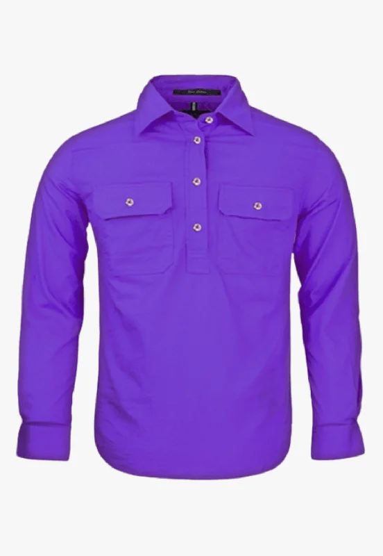 Men's Camouflage Shirts for an Outdoor AppealPilbara Kids Closed Front Work Shirt RM400CF Men's Camouflage Shirts for an Outdoor AppealPilbara Kids Closed Front Work Shirt RM400CF