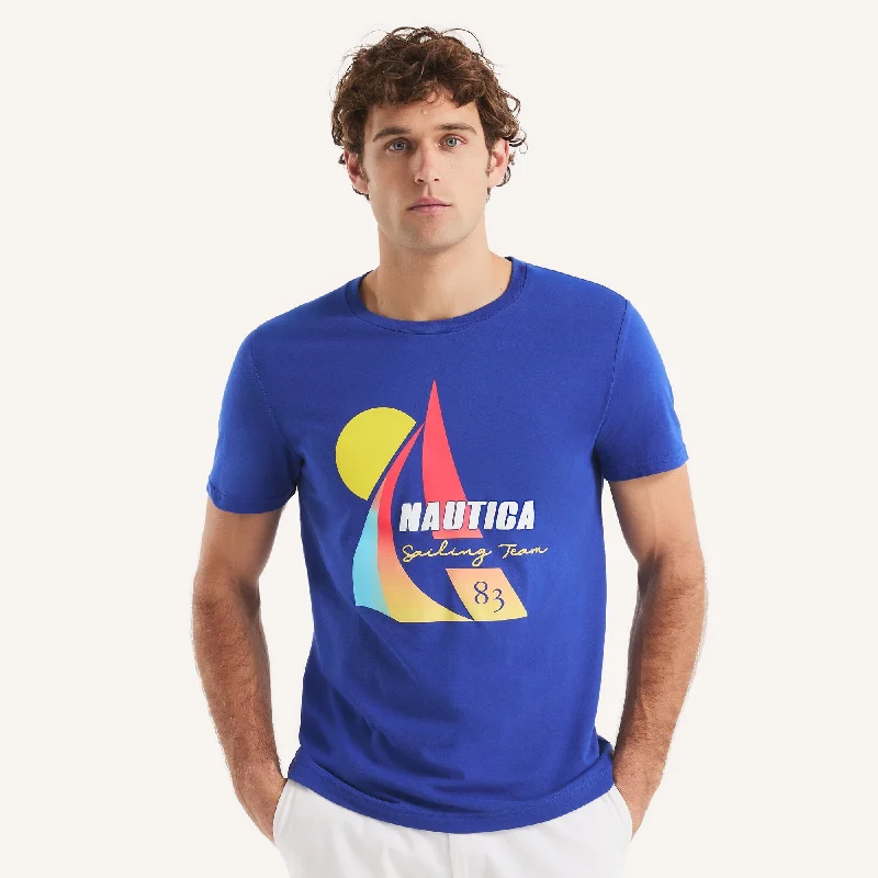 Men's Shirts with Convertible CollarsNautica Mens Vintage Sailing Graphic T-Shirt
