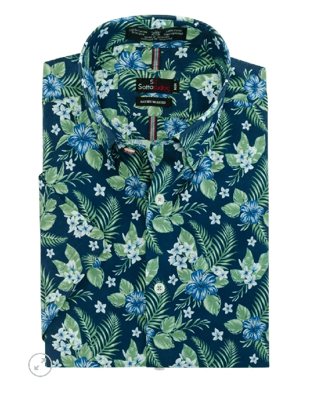 Men's Weekend Shirts for Leisurely OutingsSotto Sopra Short Sleeve Sport Shirt - 534380 5200 Men's Weekend Shirts for Leisurely OutingsSotto Sopra Short Sleeve Sport Shirt - 534380 5200