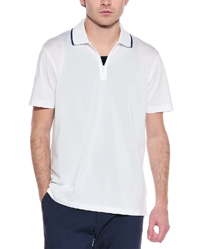 Men's Shirts with Belt AttachmentsBrooks Brothers 1/4-Zip Performance Polo Shirt