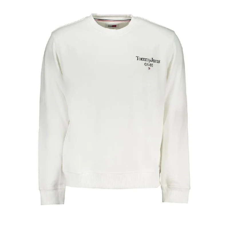 Classic Men's Wool SweatersTommy Hilfiger White Cotton Men's Sweater