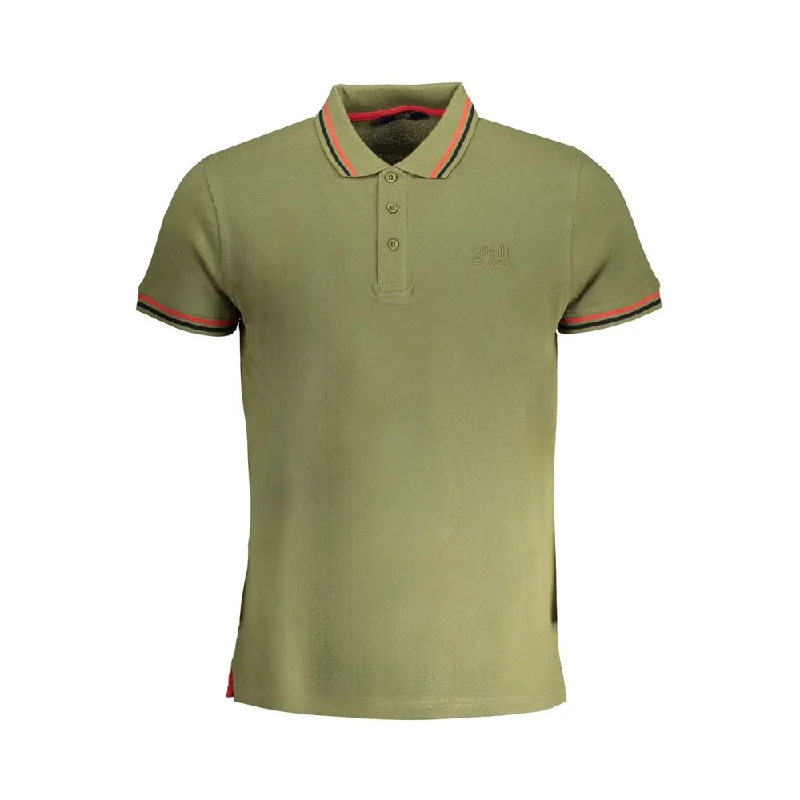 Men's Shirts with Spread CollarsCavalli Class  Cotton Polo Men's Shirt