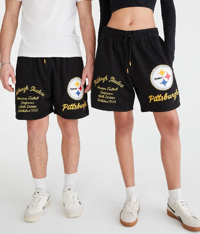 Zip-Up Men's Secure and Multi-Pocket ShortsAeropostale Pittsburgh Steelers Mesh Shorts 6"