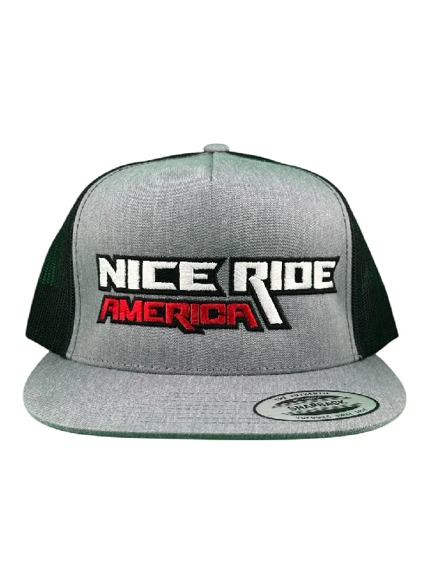 Attractive Bucket Hats"Chopped" 6006 Heather Unisex Adjustable Gray Trucker Hat