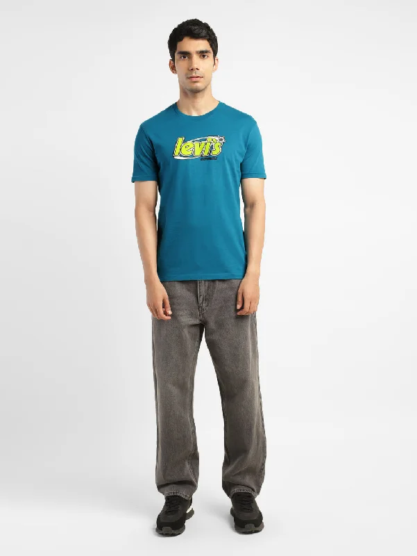 Men's Shirts with Moisture-Wicking FabricMen's Brand Logo Round Neck T-shirt