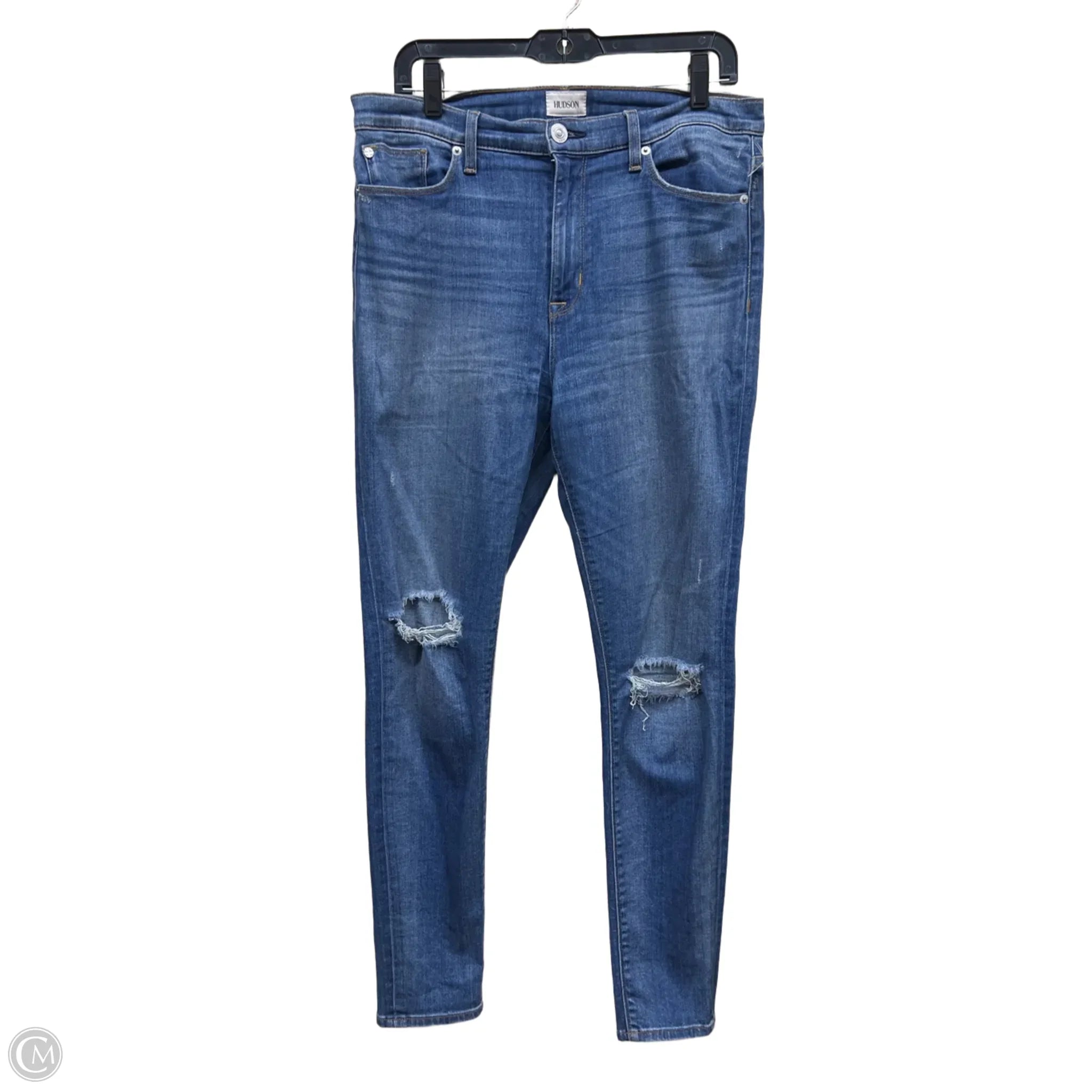 Modern Men's JeansJeans Skinny By Hudson In Blue Denim, Size: 12