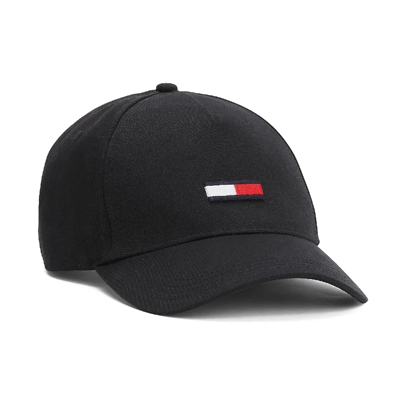 Novelty Baseball CapsTommy Jeans Organic Cotton Flag Cap - Black