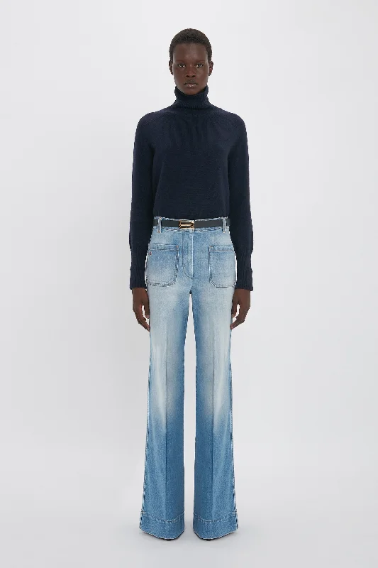 Men's Jeans with Stretch FabricAlina High Waisted Jean In Light Summer Wash