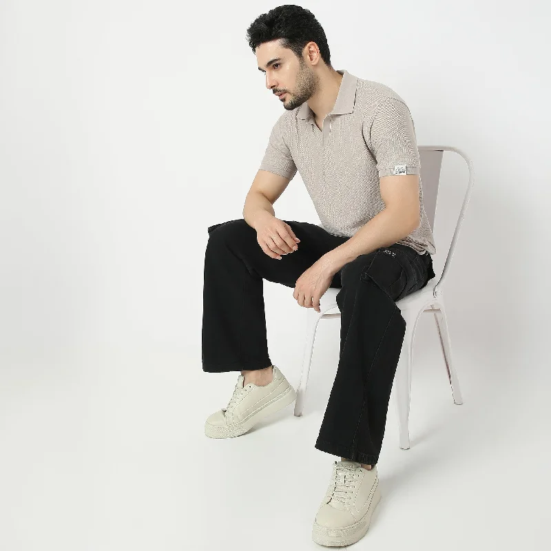 Comfortable Men's Polo ShirtsIsland™ Polo - Modern Smart Johnny Collar Polo - Jacquard Knit - Regular Fit T-Shirt Comfortable Men's Polo ShirtsIsland™ Polo - Modern Smart Johnny Collar Polo - Jacquard Knit - Regular Fit T-Shirt