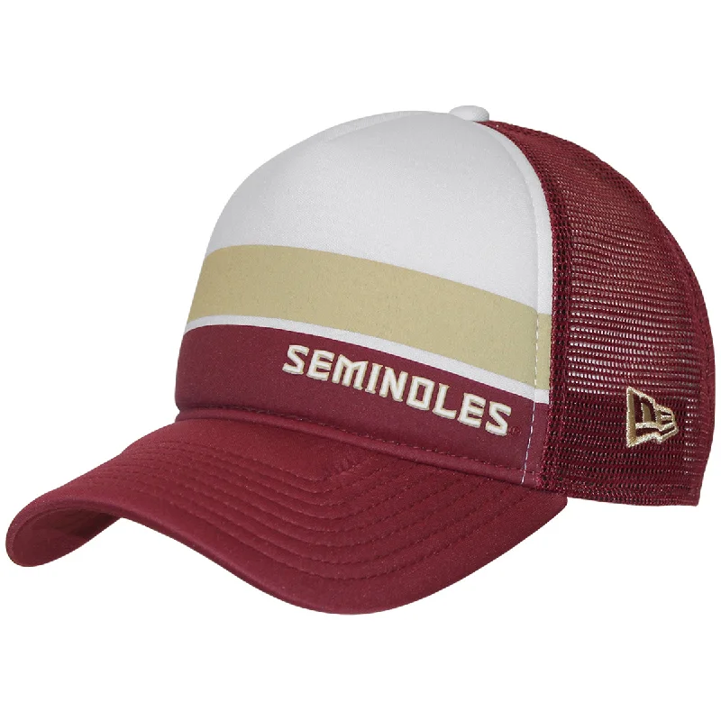 Rainproof Bucket HatsNew Era Seminoles 940AF Adjustable Foam Trucker Cap - Garnet/White/Gold Rainproof Bucket HatsNew Era Seminoles 940AF Adjustable Foam Trucker Cap - Garnet/White/Gold