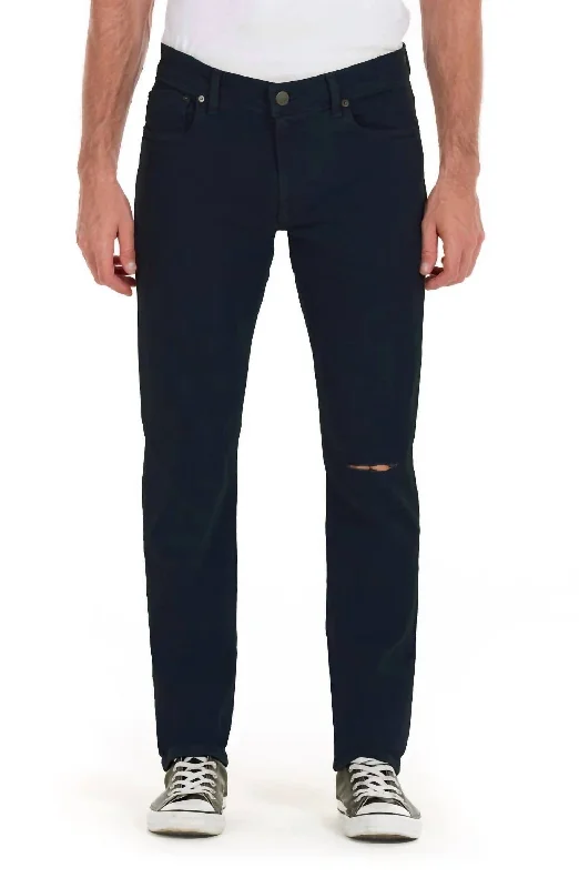 Comfortable Men's JeansLexington Slim Jeans In Jet Ripped