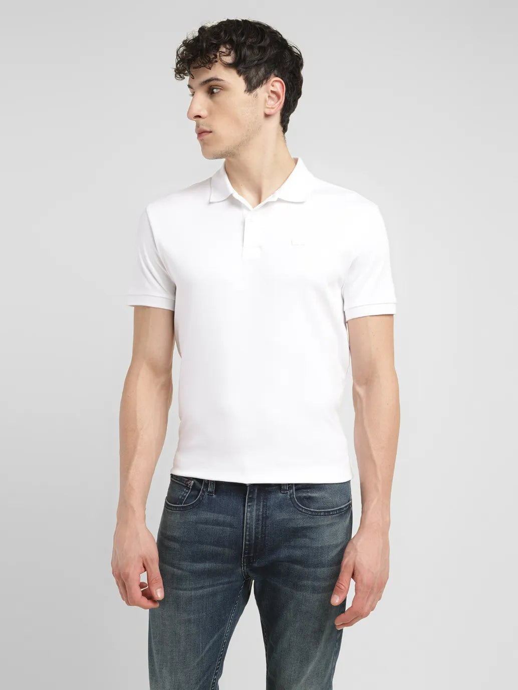 Men's Shirts with Tab CollarsMen's Solid Slim Fit Polo T-shirt