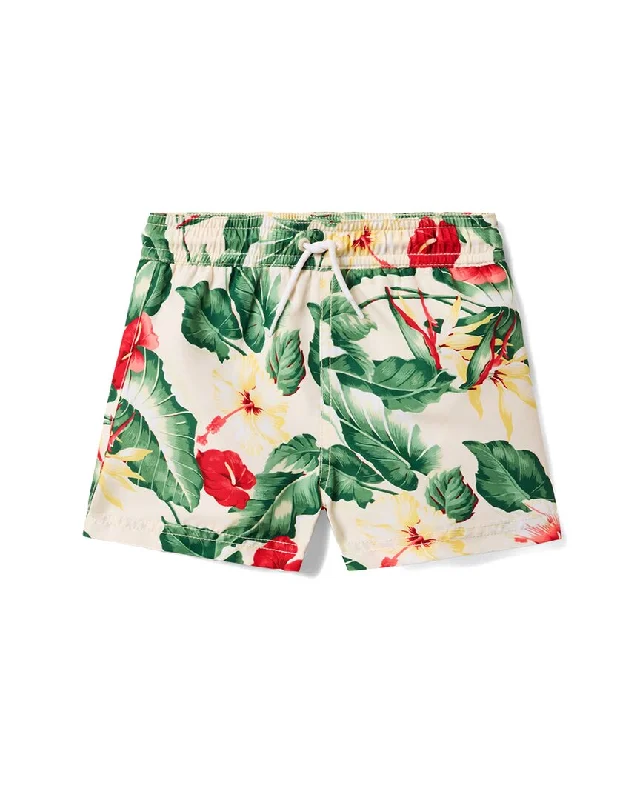 Men's Long-Lasting Cargo ShortsJanie and Jack Recycled Tropical Floral Swim Trunk