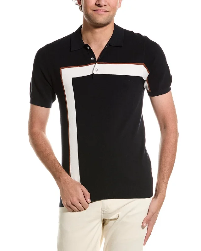 Men's Shirts with Button-Down PocketsReiss Bello Striped Polo T-Shirt