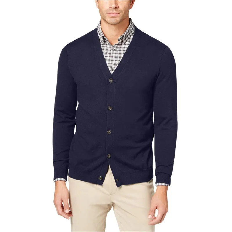 Men's Sweaters with Belt AttachmentsClub Room Mens 5 Button V Neck Cardigan Sweater, Blue, Large Men's Sweaters with Belt AttachmentsClub Room Mens 5 Button V Neck Cardigan Sweater, Blue, Large