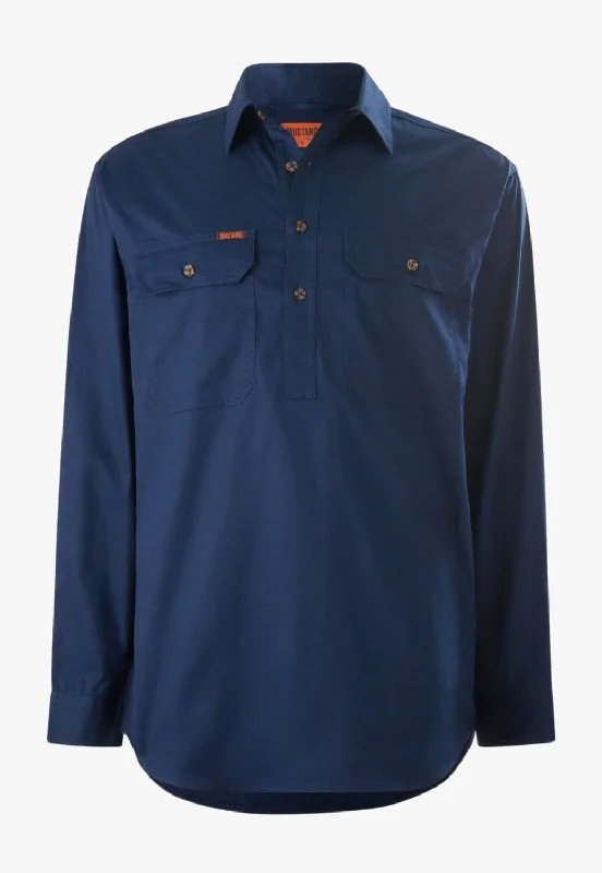 Men's Pattern Mixing Shirts for Creative StyleMustang Mens Closed Front Shirt