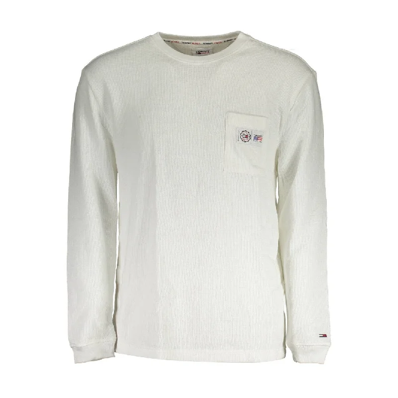 Men's Sweaters with ThumbholesTommy Hilfiger White Cotton Men Men's Sweater