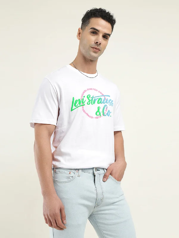 Men's Shirts with Raw-Edge HemlinesMen's Graphic Print Crew Neck T-shirt