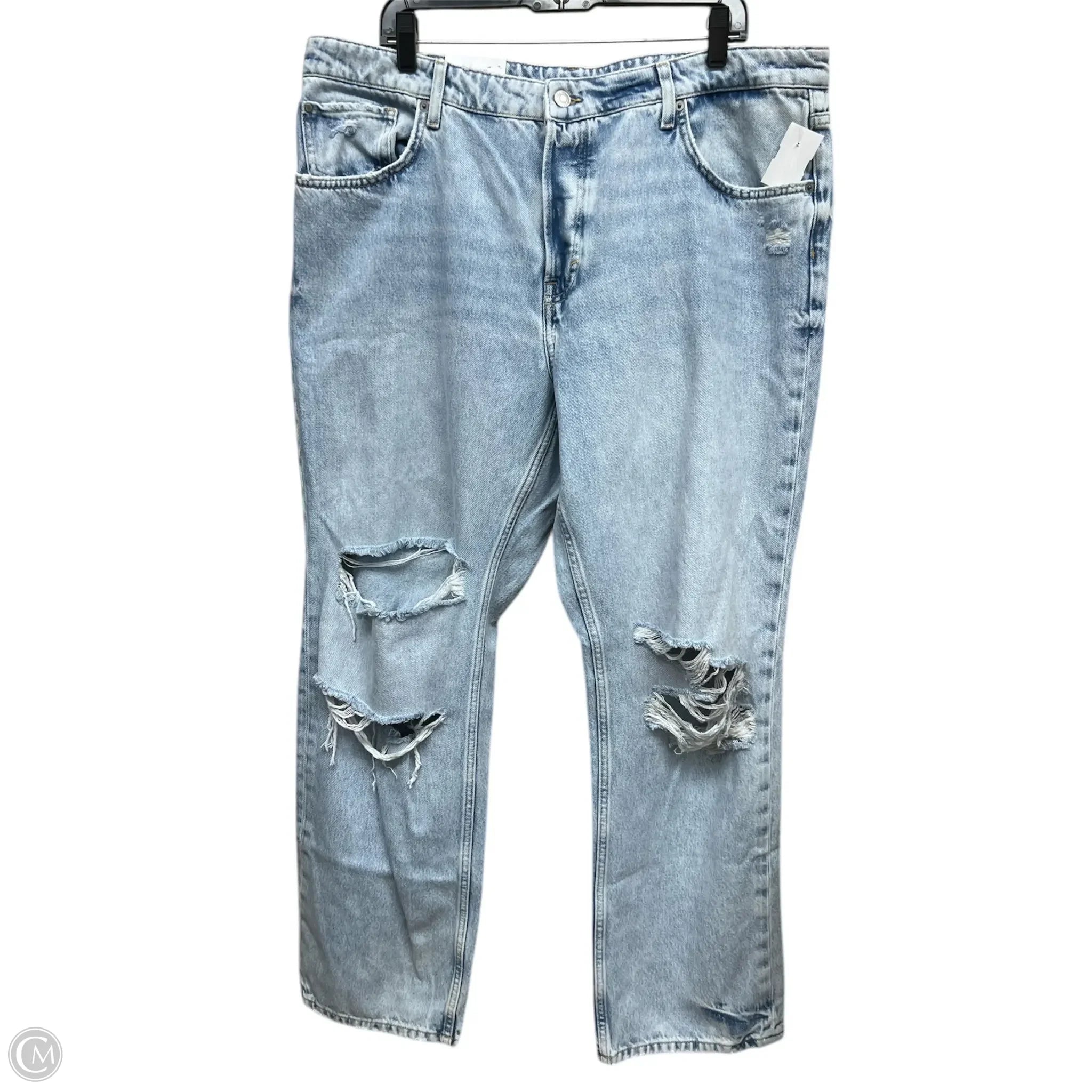 Authentic Men's Denim JeansJeans Straight By H&m In Blue Denim, Size: 16