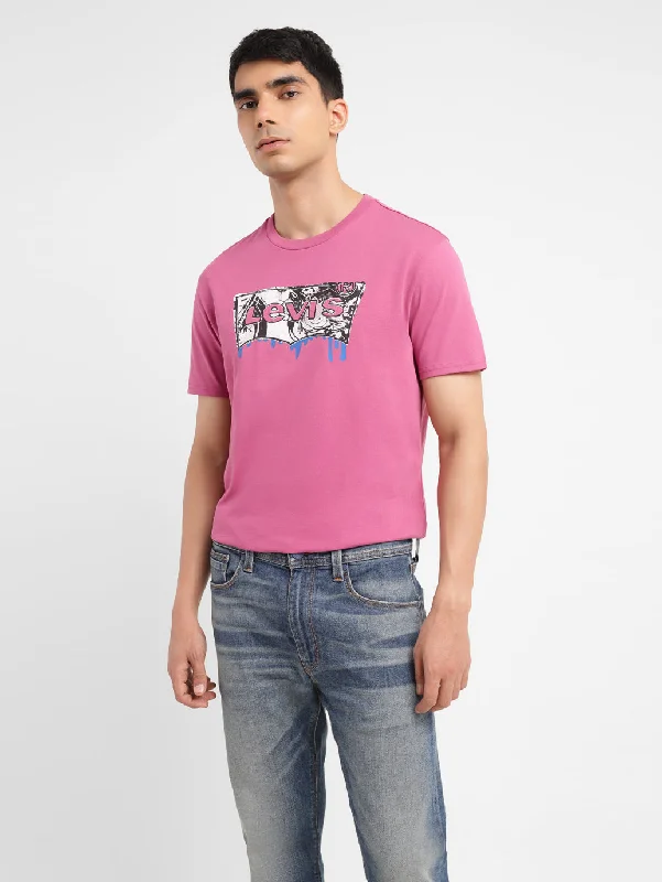 Men's Shirts with Surplice HemlinesMen's Brand Logo Slim Fit T-shirt