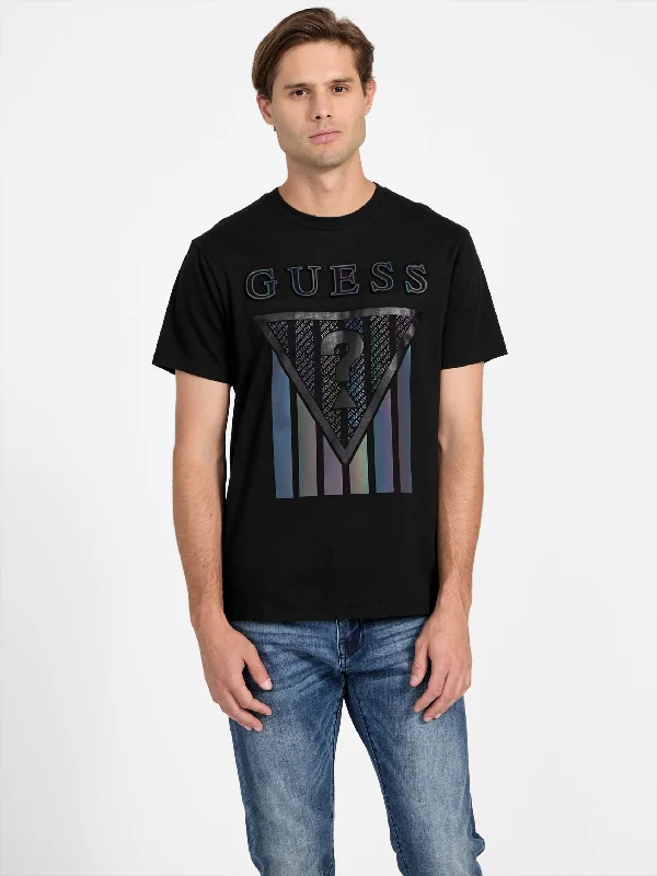 Men's Shirts with Embroidered DesignsSolmo Iridescent Logo Tee