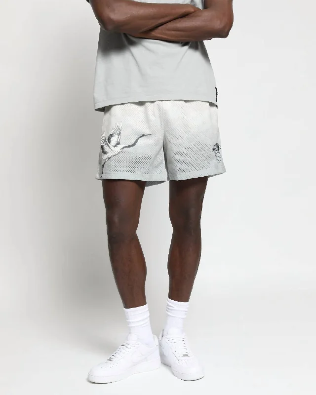 Men's Chino Shorts with Tailored FitNash Mesh Basketball Shorts In Cement Gradient