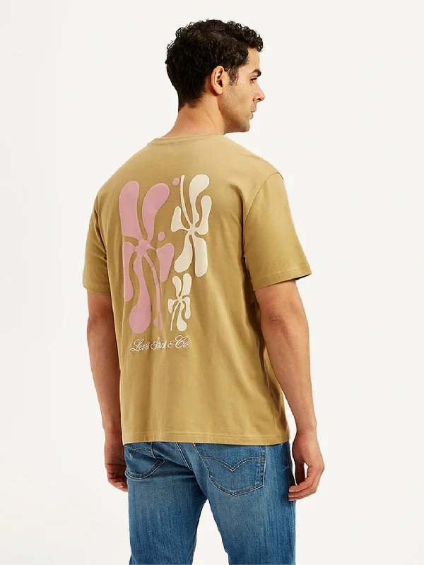 Men's Shirts for CampingMen's Graphic Print Crew Neck T-Shirt